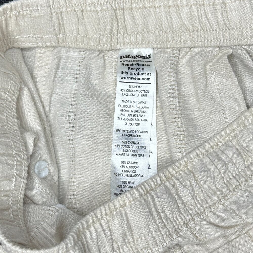 Patagonia Women’s Hemp Ivory Joggers, Small Elevated Outdoor Nature Utility - Picture 7 of 7